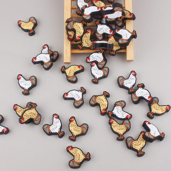 oly-2581d813ad9b50917cc1a7c3616d2ec1 Wholesale Cartoon Rooster Silicone Baby Pacifier Clip Teether Gift Resale