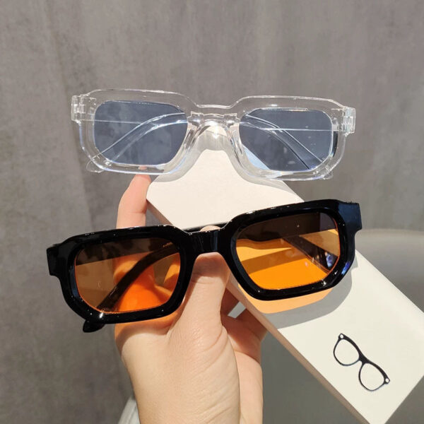 Wholesale Retro Square Sunglasses Grey Lens Black Frame Fashion Accessory Boutique Gift