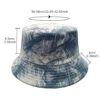 Wholesale Retro Ink Painting Bucket Hat Double Sided Reversible Sun Protection Fashion Accessory