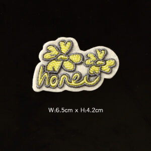 Grass green flower letters