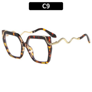 C9-tortoiseshell frame white piece