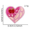 Wholesale Polyester Embroidery Patch Strawberry Love Design Fashion Accessory for Luggage Decoration