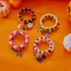 oly-25f71b354d7b1c67219ddb8ae1155a23 Wholesale Alloy Halloween Bracelet Set with Pumpkin Ghost Charms Trendy Festival Gift