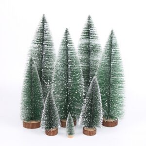 oly-25fe38c145cfcd46d54496108b8e6eba Wholesale DIY Snow-Covered Christmas Tree Desktop Decoration for Home Decor