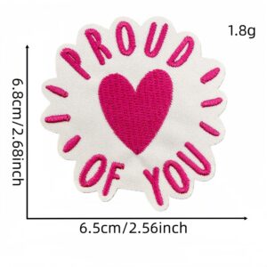 Pink english cloth sticker 14#