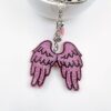 Wholesale Angel Wing Rhinestone Keychain Zinc Alloy Decorative Accessory for Bag or Gift