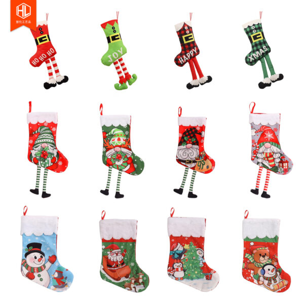 oly-26154ab3d7bb907cef36b408bebf7349 Wholesale European Style Christmas Socks for Holiday Home Decor and Gift Bags