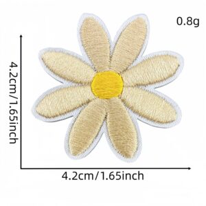 Khaki Large Flower Patch #28