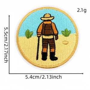 Outdoor round cloth sticker 1#
