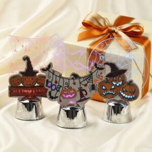 Wholesale Halloween Acrylic Pumpkin Night Light Decorative Accent Gift for Party