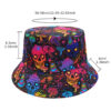 oly-26442df8d4156e71dd8aa1c07d82d51f Wholesale Skull Pattern Double Sided Sunscreen Bucket Hat Fashion Accessory for Unisex Gift Boutique
