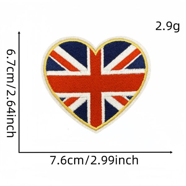 Wholesale Chic Embroidered Anniversary Patch Red Cartoon Design Decorative Iron On Applique for Resale Boutique