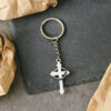 Wholesale European Style Cross Keychain Zinc Alloy Car Key Accessory Fashion Bag Charm