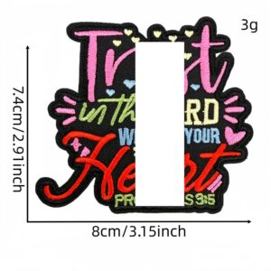 Colorful english cloth stickers 7 #