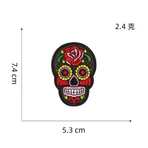 7# skull cloth sticker