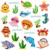 oly-267712cf8253eb5d0a386b8d24fdaba5 Wholesale Marine Life Embroidery Patch Set 22 Pieces Ocean Theme Craft Supply for Hats Clothes