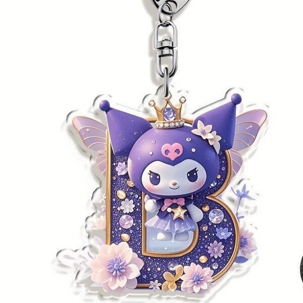 oly-26b1ccd9d6fe5be3a3ccd554b2cde990 Wholesale Acrylic Cartoon Letter Keychain Bag Charm Gift