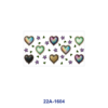 Wholesale 5pcs Vintage Distressed Gradient Heart Star Mixed Decor Prints 16oz Cup UV DTF Wraps