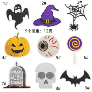 Halloween Cloth Sticker Combination 9 Pack