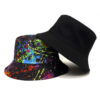 Wholesale Fashion Graffiti Print Reversible Fisherman Hat Sunscreen Outdoor Unisex Hat for Resale