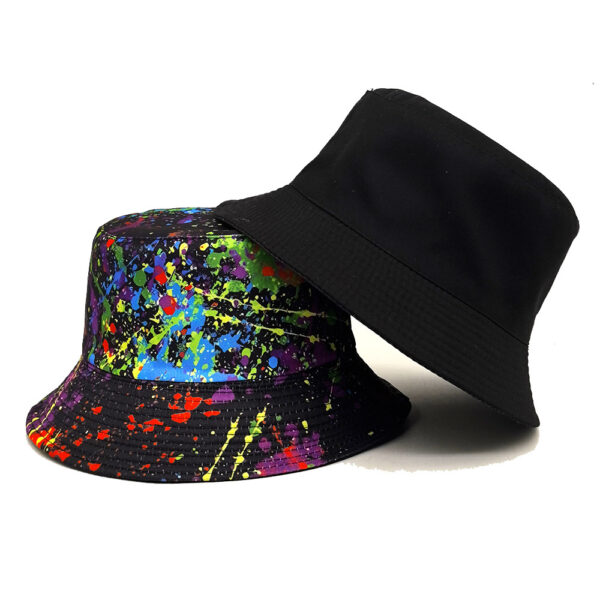 Wholesale Fashion Graffiti Print Reversible Fisherman Hat Sunscreen Outdoor Unisex Hat for Resale
