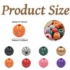 oly-26ff542dd1107d74aa31e6432861886c Wholesale Wooden Halloween Spider Web Grid Pattern Loose Beads DIY Craft Supply for Jewelry Making Gift Resale