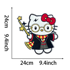 Heated melt glue*hellokitty1*towel embroidery