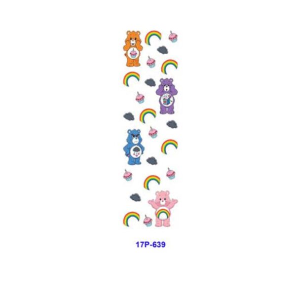 Wholesale 2/8/16pcs Rainbow Heart Bear Cute Cartoon Series UV DTF Pen and Bookmark Stickers