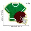 Wholesale Gold Edge Towel Embroidered Rugby Patch Sports Fashion Accessory Decorative