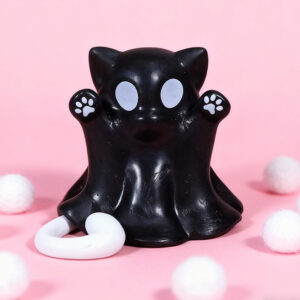 Ghost cat black / 6cm