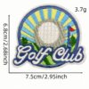 oly-2737269938d5d372cc97ce4831798632 Wholesale Trendy Cartoon Golf Embroidery Patch Green Iron-On Clothing Accessory