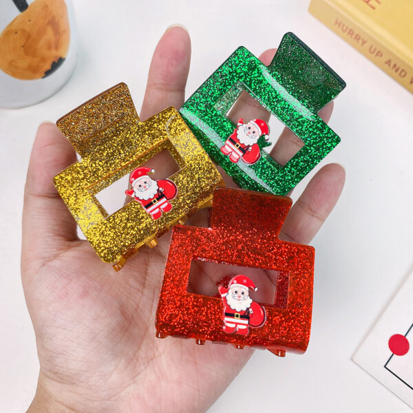 oly-27605e083d551e6c0d90bfffc972415f Wholesale Christmas Acrylic Hair Clip with Sparkle Trendy Fashion Hair Accessory for Party Gift Boutique Resale