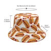 Wholesale Hot Dog Pattern Fisherman Hat Double Sided Outdoor Sun Hat with Short Brim Trendy Fashion Accessory