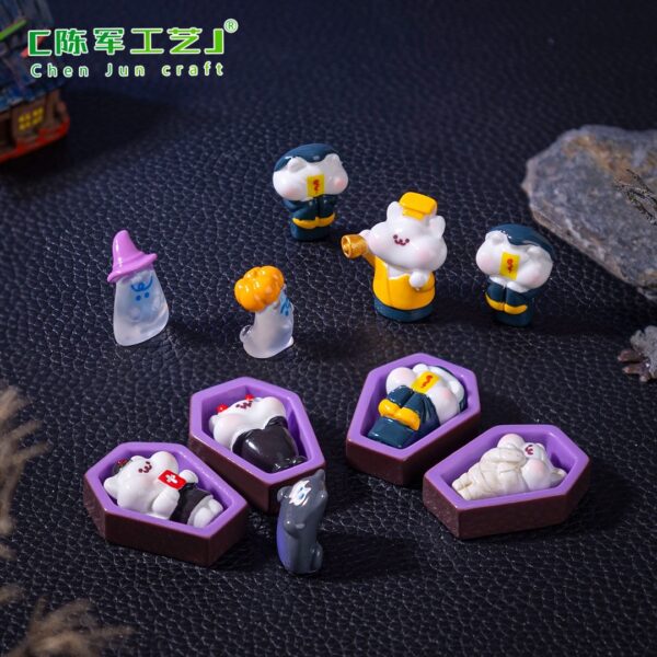 Wholesale Halloween Zombie Taoist Figurine Resin Miniature DIY Decor Ornament - Trendy Home Decor & Gift