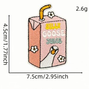 Cartoon funny goose cloth sticker 2 #