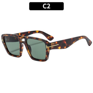 C2-tortoiseshell frame dark green sheet