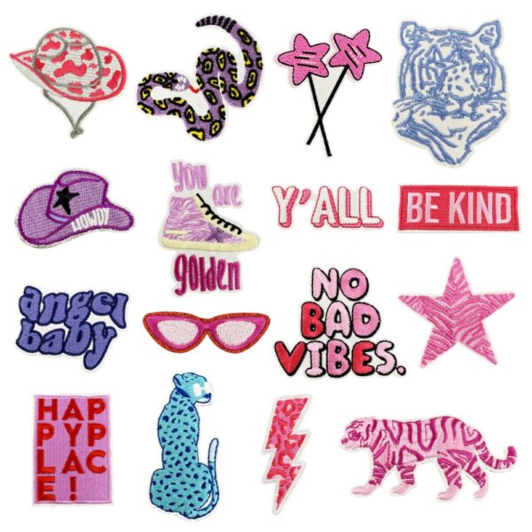 Wholesale Cartoon Leopard Embroidery Cloth Stickers - Decorative Hat Patches, Fashion Accessory Gift