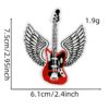 oly-27e1a32406435317da5e6d4d77d9e9c1 Wholesale Musical Skeleton Embroidered Patch Iron-On DIY Fashion Accessory Gift for Luggage