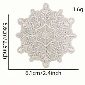 Snowflake cloth sticker 4 #