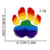 Wholesale Polyester Thread Colorful Bear Paw Embroidery Patch for DIY Home Decor and Fashion Accessory