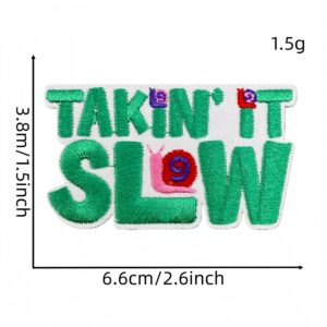 Cartoon english cloth sticker 8#