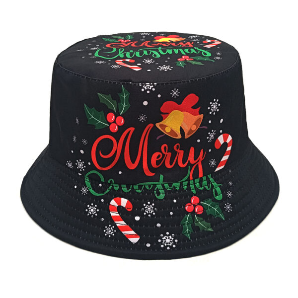 oly-280cbafb8db51da630b721fd634b00ec Wholesale Christmas Pattern Fisherman Hat Sun Protection Foldable Unisex