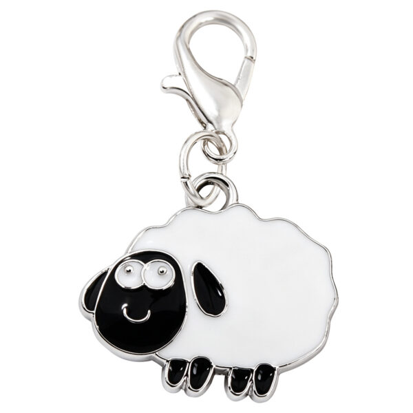 Wholesale Cartoon Sheep Keychain Alloy Electroplated Party Favor Bag Charm Key Ring for Women Resale OLY Exclusive