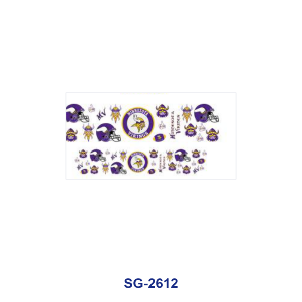 Wholesale 8pcs Ball Team Logo Cartoon Print 3oz Cup Stickers Wrap OLY Exclusive