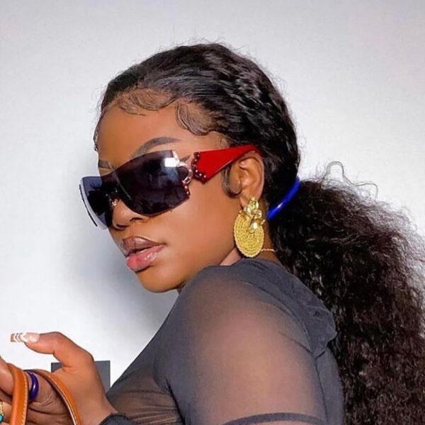 oly-28333293f5acd4f6a80596b96a921295 Wholesale Y2K Large Frame Frameless Sunglasses UV400 Stylish Fashion Accessory for Women Boutique Gift