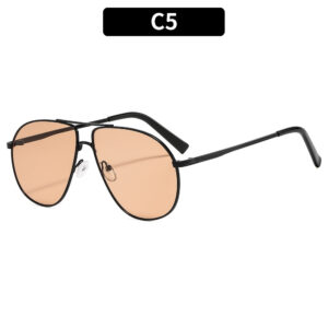 C5-black frame light tea slices