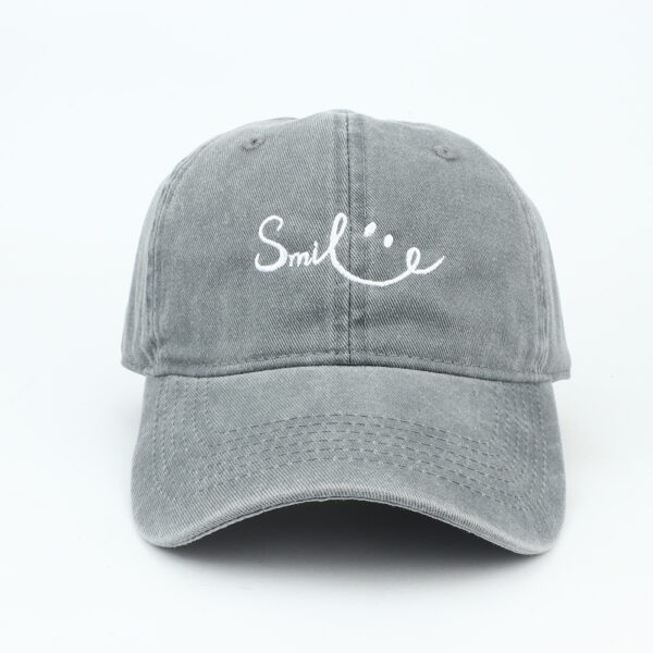 Wholesale Vintage Washed Cartoon Smile Baseball Cap Fashion Accessory Gift