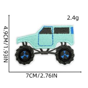 Cartoon car cloth sticker 6#