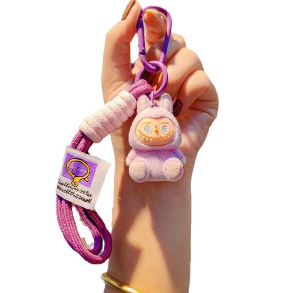 Wholesale Purple Plush Cartoon Keychain Cute Doll Key Ring Party Favor Bag Charm OLY Exclusive