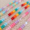 oly-288165ede4fa55bde23fd7e8dc0697d7 Wholesale Rainbow Heart Tassel Silicone Keychain Necklace Fashion Accessory Gift